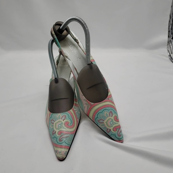 DOLCE & GABBANA PAISLEY PRINT SLINGBACK PUMPS - Picture 3 of 16